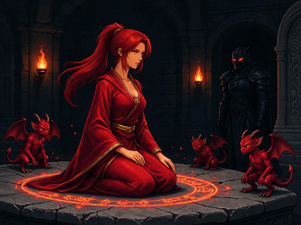 Seedream 5.0 Flash — Altar of Desire — Pixel Art