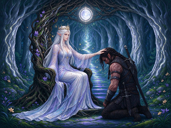 Seedream 5.0 Flash — The Elven Queen's Champion — Pixel Art
