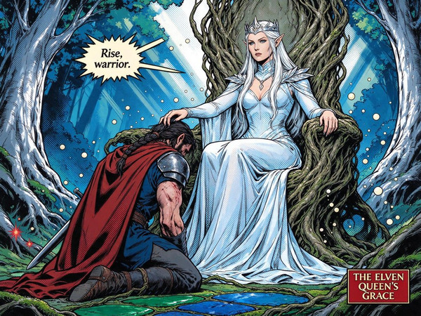 Seedream 5.0 Flash — The Elven Queen's Champion — Pop Art