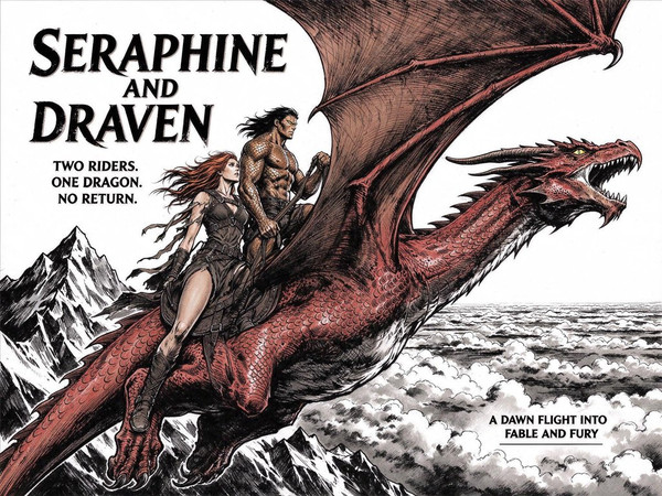 Seedream 5.0 Flash — Dragonrider at Dawn — Pulp Ink