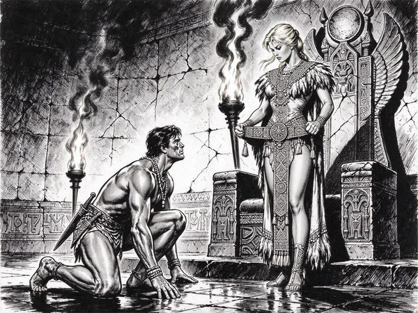 Seedream 5.0 Flash — Tribal Guardian's Desire — Pulp Ink