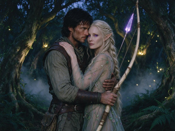 Seedream 5.0 Flash — Fantasy Romance in the Whispering Grove — Retro