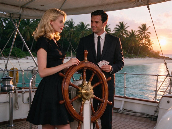 Seedream 5.0 Flash — Luxury Yacht Romance — Retro