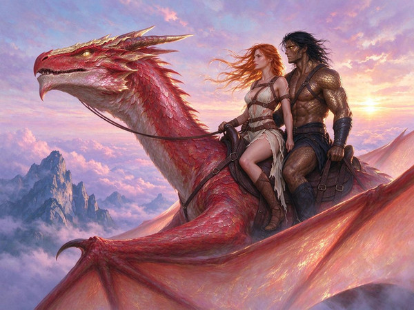 Seedream 5.0 Flash — Dragonrider at Dawn — Soft