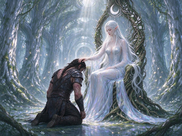 Seedream 5.0 Flash — The Elven Queen's Champion — Soft