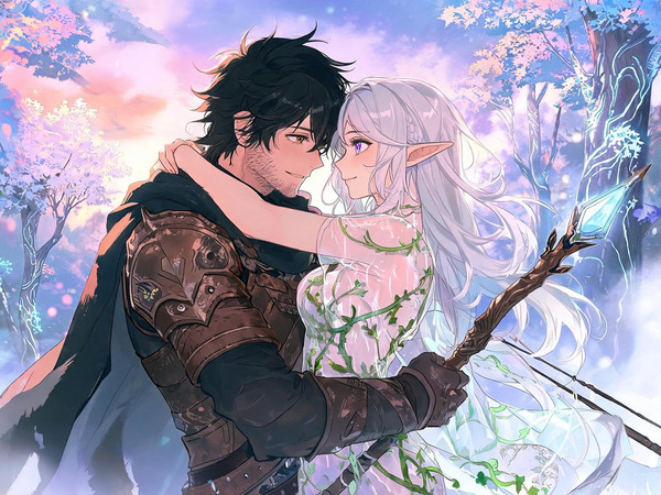 Seedream V5 Lite (NSFW) — Fantasy Romance in the Whispering Grove — Anime