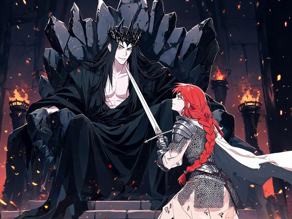Seedream V5 Lite (NSFW) — The Shieldmaiden and the Dark Lord — Anime