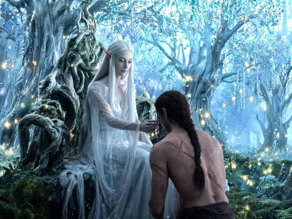 Seedream V5 Lite (NSFW) — The Elven Queen's Champion — Digital Art