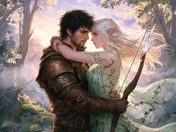 Seedream V5 Lite (NSFW) — Fantasy Romance in the Whispering Grove — Classic Romance