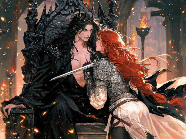 Seedream V5 Lite (NSFW) — The Shieldmaiden and the Dark Lord — Classic Romance