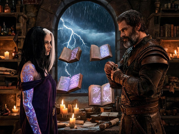 Seedream V5 Lite (NSFW) — A Night in the Sorceress's Tower — Dark Fantasy