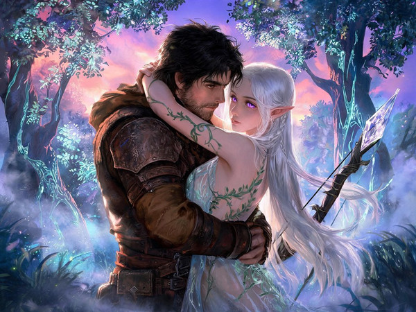 Seedream V5 Lite (NSFW) — Fantasy Romance in the Whispering Grove — Epic Fantasy