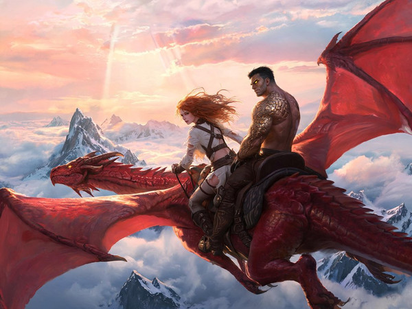 Seedream V5 Lite (NSFW) — Dragonrider at Dawn — Epic Fantasy