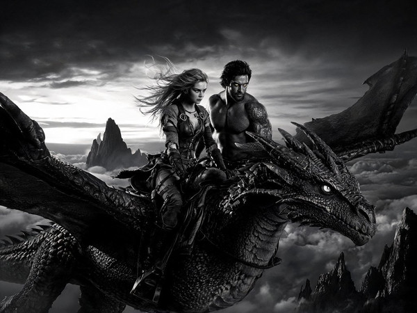 Seedream V5 Lite (NSFW) — Dragonrider at Dawn — Film Noir