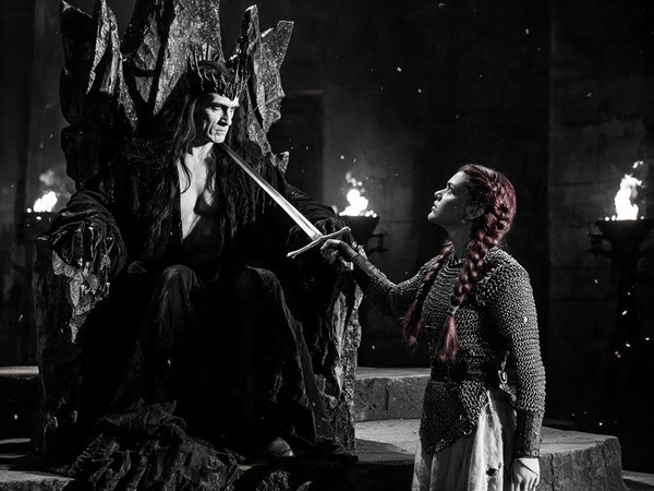 Seedream V5 Lite (NSFW) — The Shieldmaiden and the Dark Lord — Film Noir