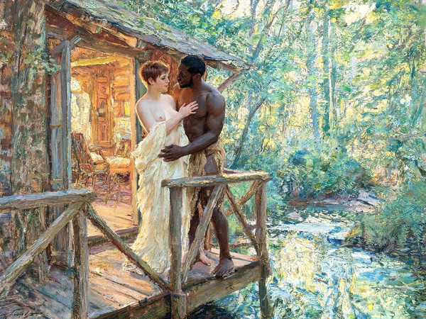 Seedream V5 Lite (NSFW) — Cabin in the Woods — Impressionism
