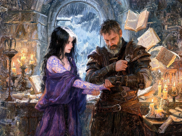Seedream V5 Lite (NSFW) — A Night in the Sorceress's Tower — Impressionism