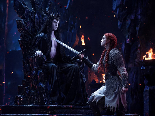Seedream V5 Lite (NSFW) — The Shieldmaiden and the Dark Lord — Neo Noir