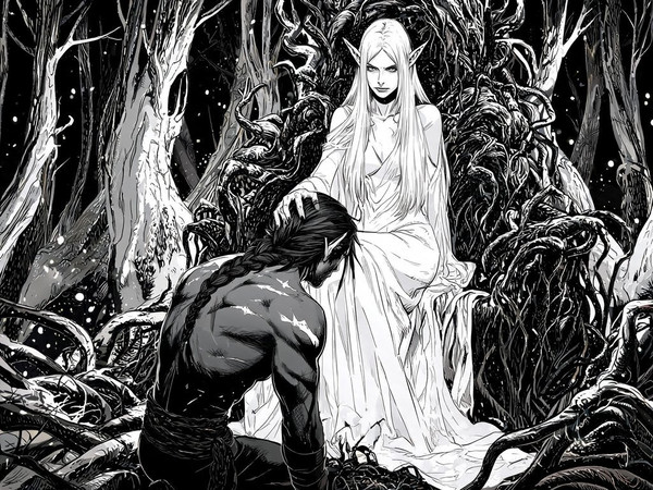 Seedream V5 Lite (NSFW) — The Elven Queen's Champion — Noir Comic