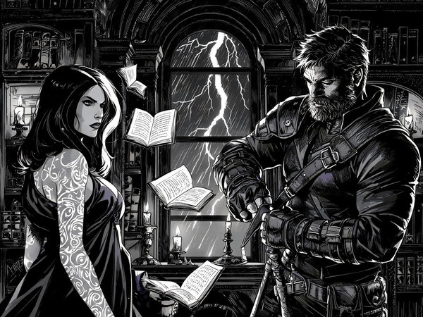 Seedream V5 Lite (NSFW) — A Night in the Sorceress's Tower — Noir Comic