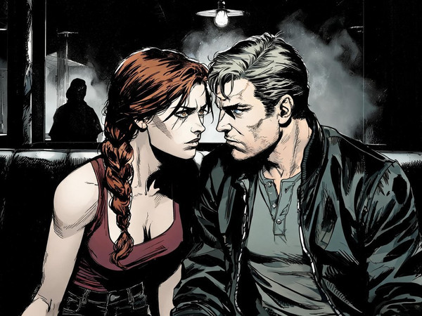 Seedream V5 Lite (NSFW) — Speakeasy Hidden Tension — Noir Comic