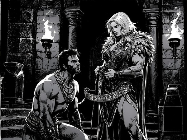 Seedream V5 Lite (NSFW) — Tribal Guardian's Desire — Noir Comic