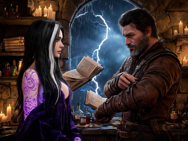 Seedream V5 Lite (NSFW) — A Night in the Sorceress's Tower — Photorealistic