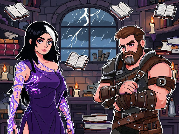 Seedream V5 Lite (NSFW) — A Night in the Sorceress's Tower — Pixel Art