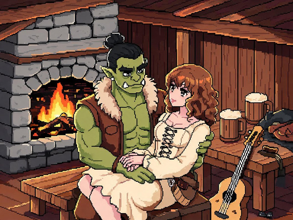 Seedream V5 Lite (NSFW) — After the Quest — Pixel Art