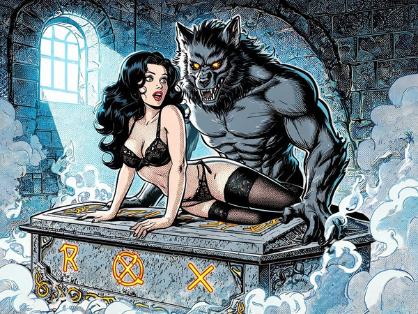 Seedream V5 Lite (NSFW) — Moonlit Horror-Erotica Blend — Pop Art
