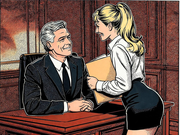 Seedream V5 Lite (NSFW) — Office Heat Classics — Pop Art