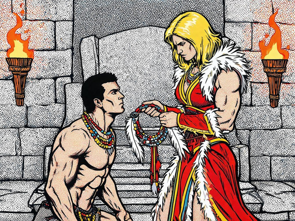 Seedream V5 Lite (NSFW) — Tribal Guardian's Desire — Pop Art