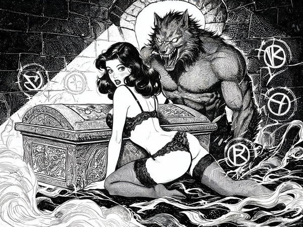 Seedream V5 Lite (NSFW) — Moonlit Horror-Erotica Blend — Pulp Ink