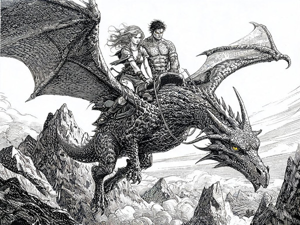 Seedream V5 Lite (NSFW) — Dragonrider at Dawn — Pulp Ink