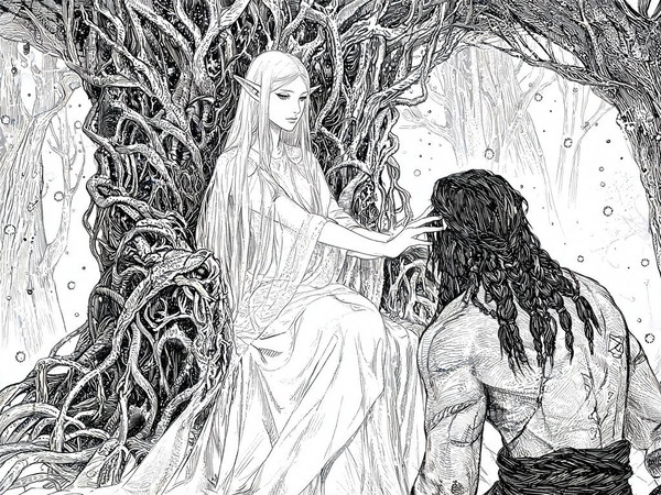 Seedream V5 Lite (NSFW) — The Elven Queen's Champion — Pulp Ink