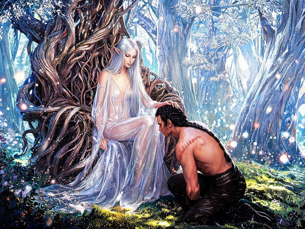 Seedream V5 Lite (NSFW) — The Elven Queen's Champion — Retro Sci-Fi