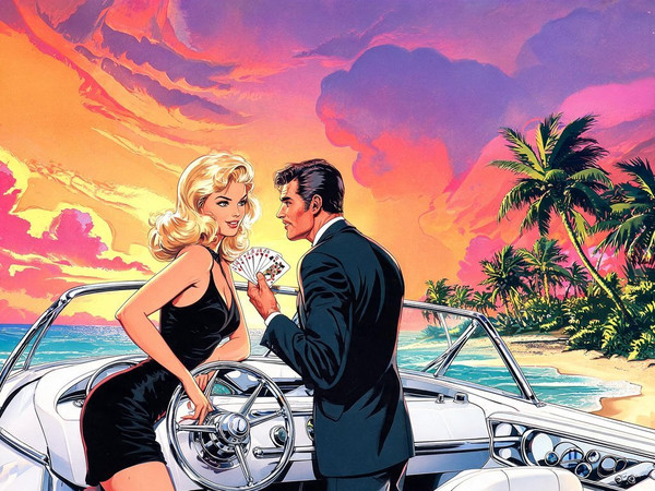 Seedream V5 Lite (NSFW) — Luxury Yacht Romance — Retro Sci-Fi