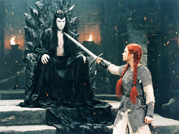 Seedream V5 Lite (NSFW) — The Shieldmaiden and the Dark Lord — Retro