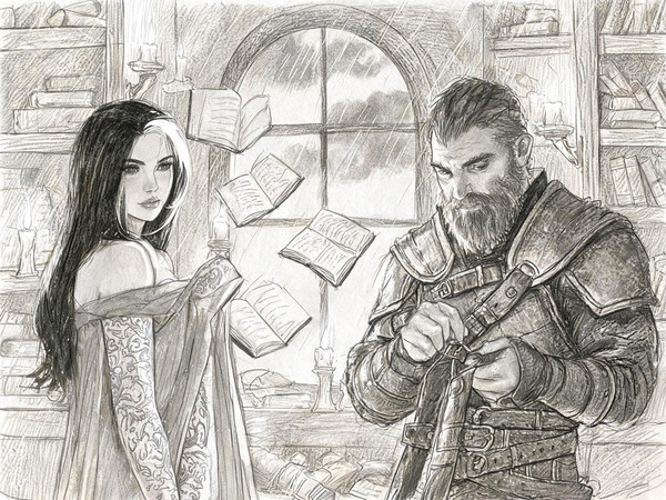 Seedream V5 Lite (NSFW) — A Night in the Sorceress's Tower — Sketch