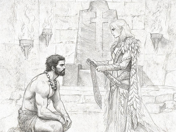 Seedream V5 Lite (NSFW) — Tribal Guardian's Desire — Sketch