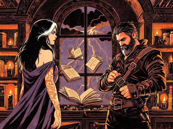 Seedream V5 Lite (NSFW) — A Night in the Sorceress's Tower — Vintage Poster