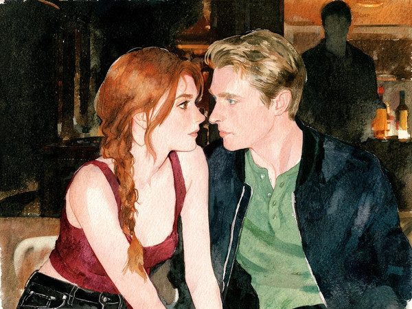 Seedream V5 Lite (NSFW) — Speakeasy Hidden Tension — Watercolor