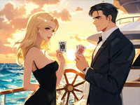 Stable Diffusion V35 Medium generated image for Luxury Yacht Romance - Anime