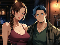 Stable Diffusion V35 Medium generated image for Speakeasy Hidden Tension - Anime