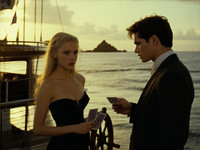 Stable Diffusion V35 Medium generated image for Luxury Yacht Romance - Dark Fantasy