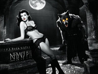 Stable Diffusion V35 Medium generated image for Moonlit Horror-Erotica Blend - Film Noir