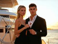 Stable Diffusion V35 Medium generated image for Luxury Yacht Romance - Photorealistic