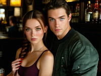 Stable Diffusion V35 Medium generated image for Speakeasy Hidden Tension - Photorealistic