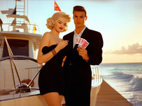 Stable Diffusion V35 Medium generated image for Luxury Yacht Romance - Pin-Up