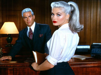 Stable Diffusion V35 Medium generated image for Office Heat Classics - Pin-Up